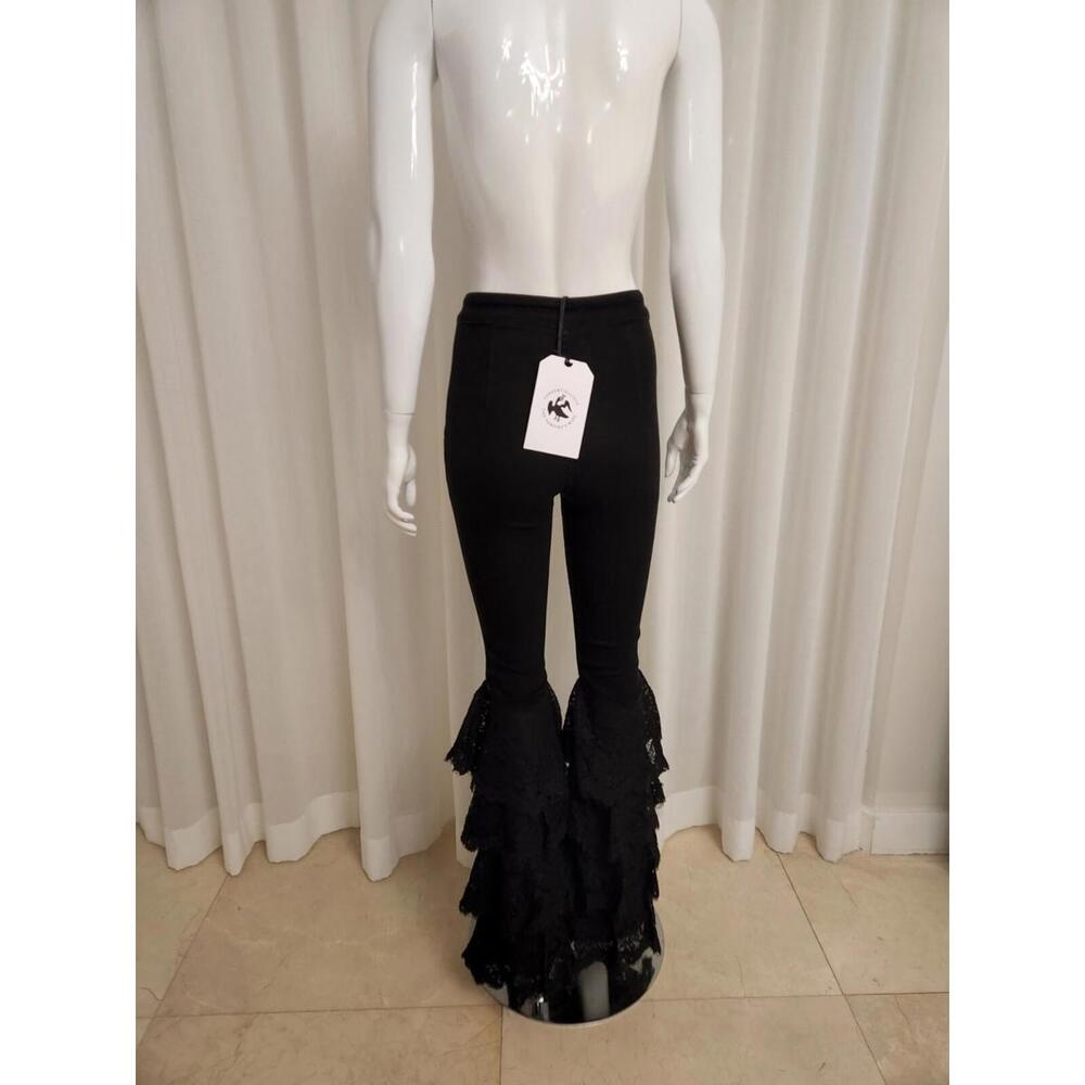 Current Elliott X The Vampires Wife Black Jeans, NWT, Size 24, Retail $428.00. - Picture 5 of 6